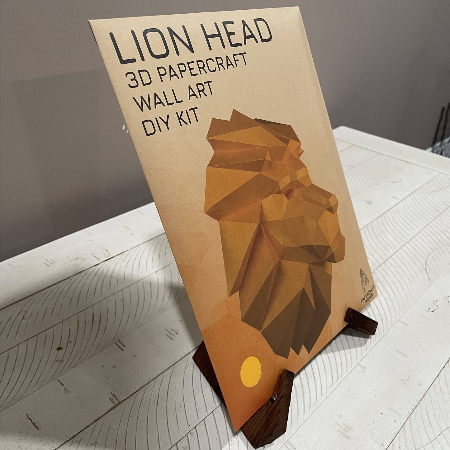Lion Head Animal PaperCraft Origami Wall Art