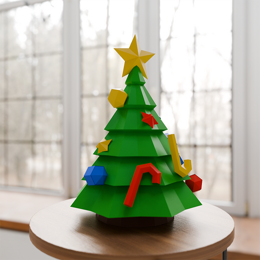 3D PaperCraft Christmas Tree Origami Model