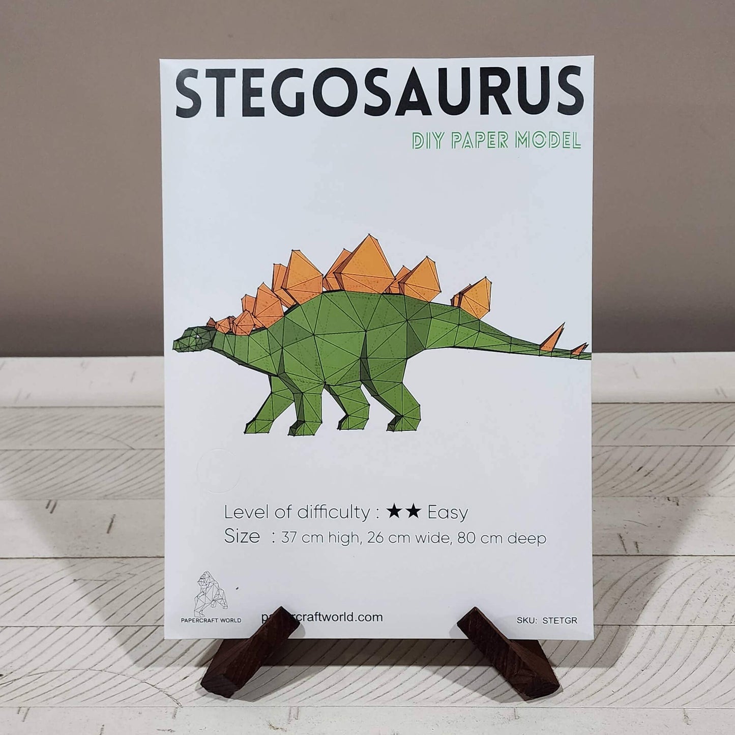 Stegosaurus Origami Model