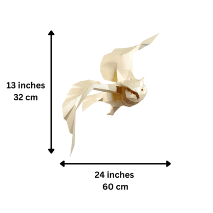 3D Paper Art Hanging Owl Origami Model