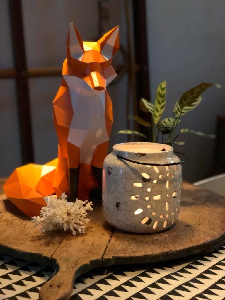 Fox 3D Origami Model PaperCraft Kit