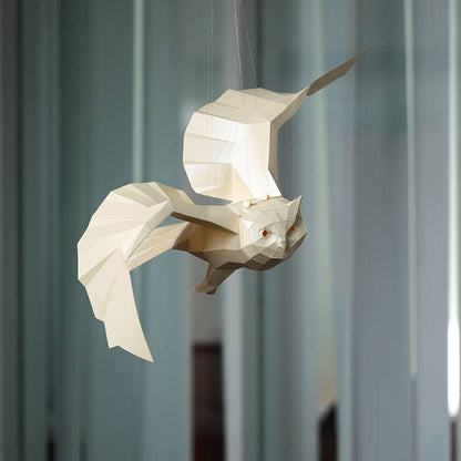3D Paper Art Hanging Owl Origami Model