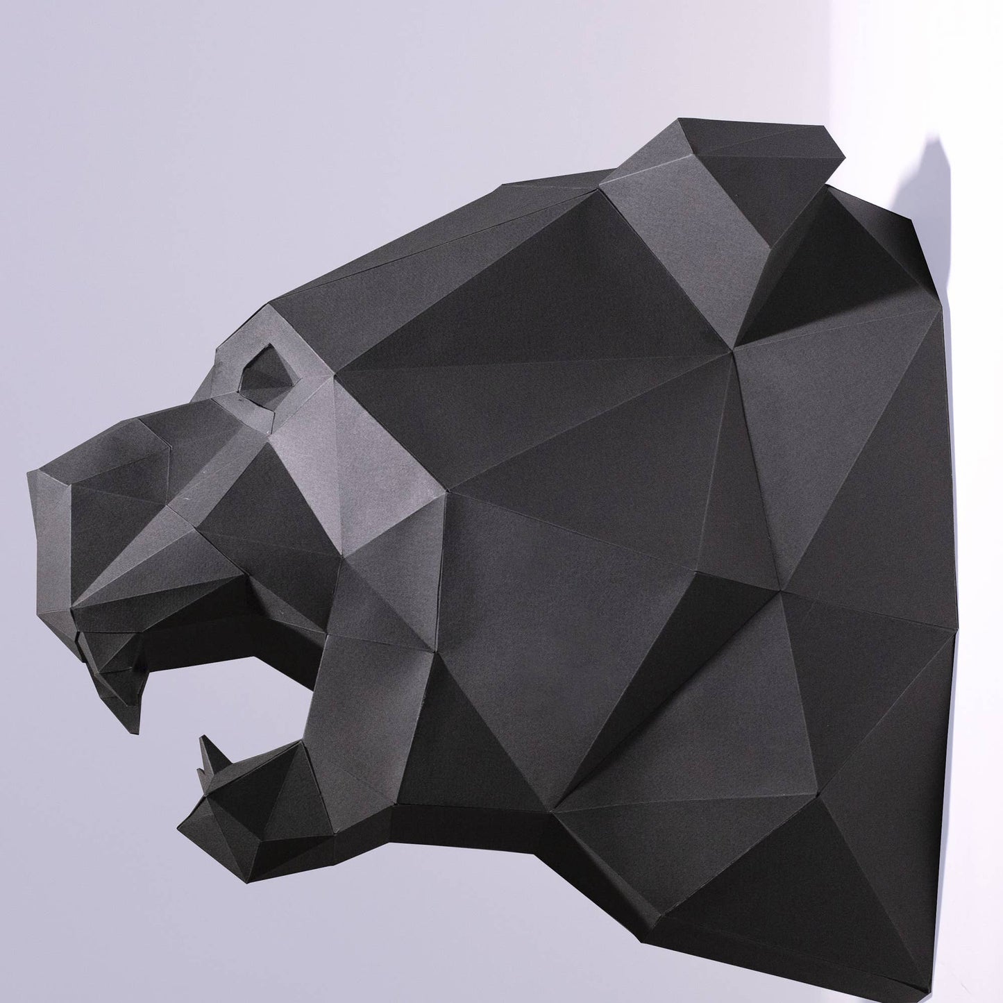 Black Panther Papercraft Origami Wall Art