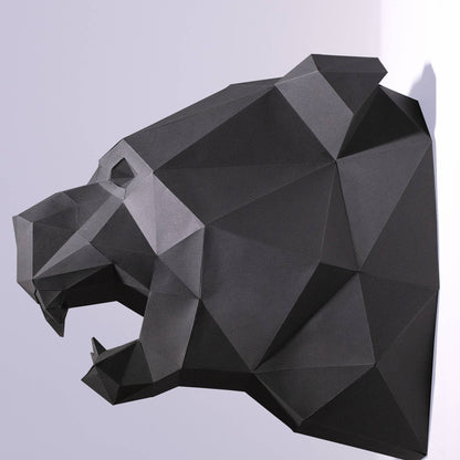 Black Panther Papercraft Origami Wall Art